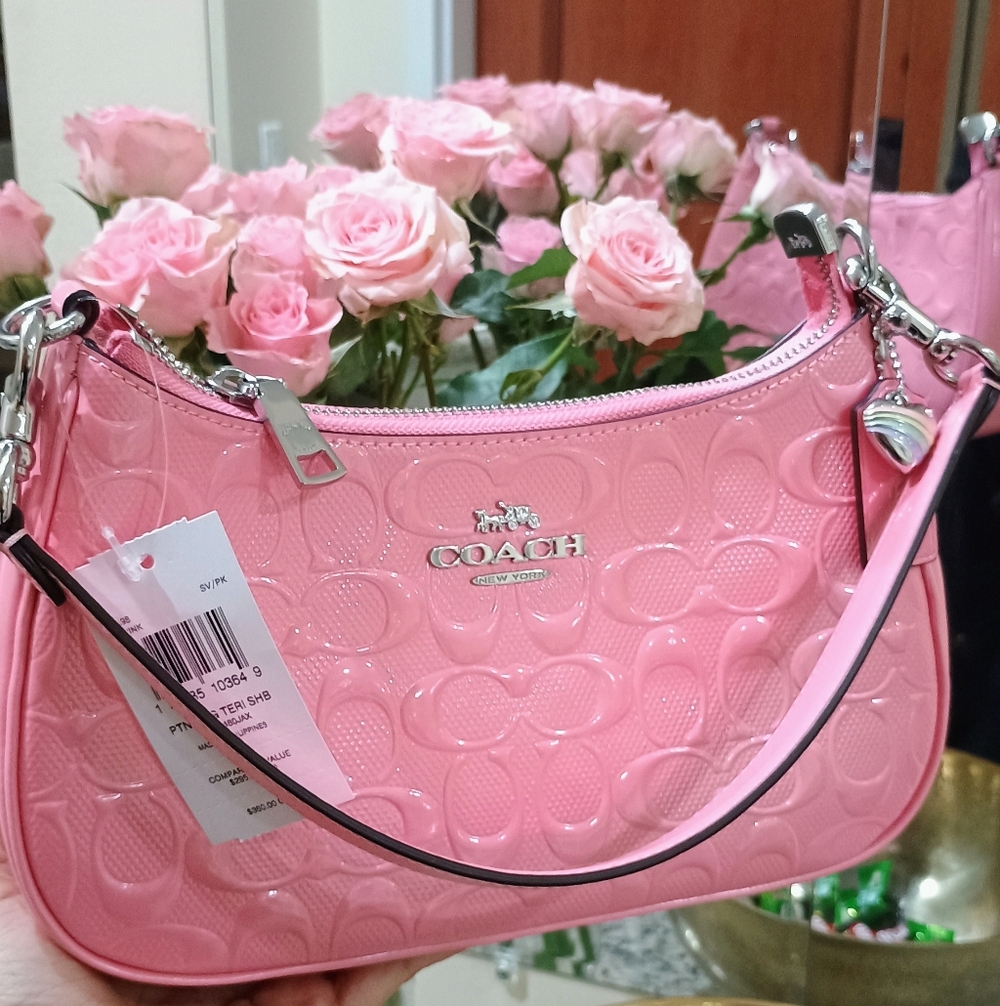 NWT! Coach Limited Edition Teri Shoulder Bag In Signature Leather
